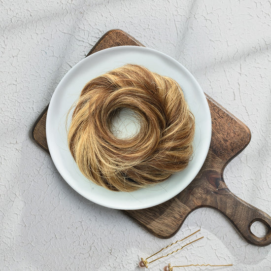 Messy Bun Scrunchie  HairOriginals Cinnamon Twist  