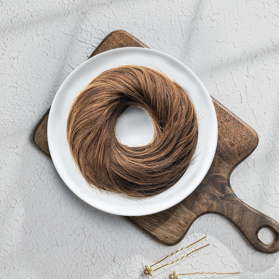 Messy Bun Scrunchie  HairOriginals Light Brown  