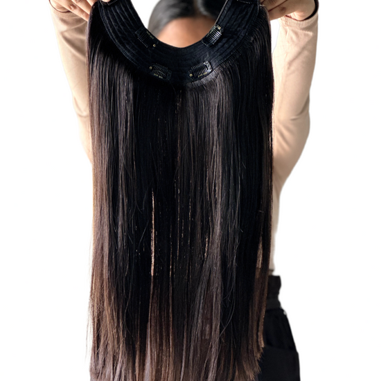 U-Shaped Volumizers  HairOriginals 14 Inch Natural Wavy Natural Black