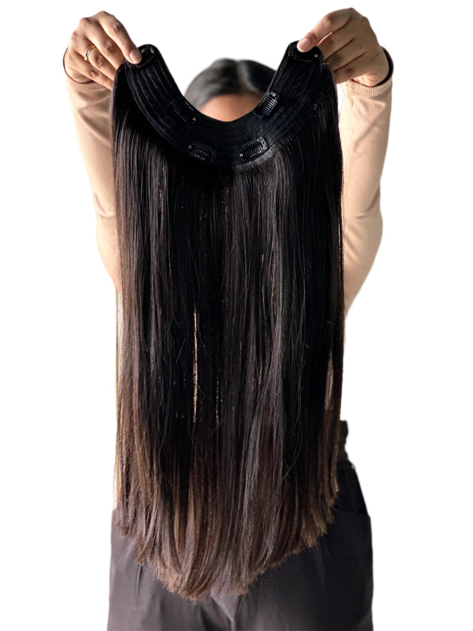U-Shaped Volumizers  HairOriginals 20 Inch Natural Wavy Natural Black