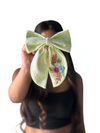 Linen bow | Perfect Hair Accessory  HairOriginals Minty Mint  